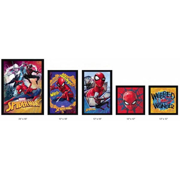 Marvel Spiderman Poster Print Wall Art Bundle ~ Paquete De 3 
